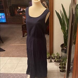 Talbots Navy Blue Dress